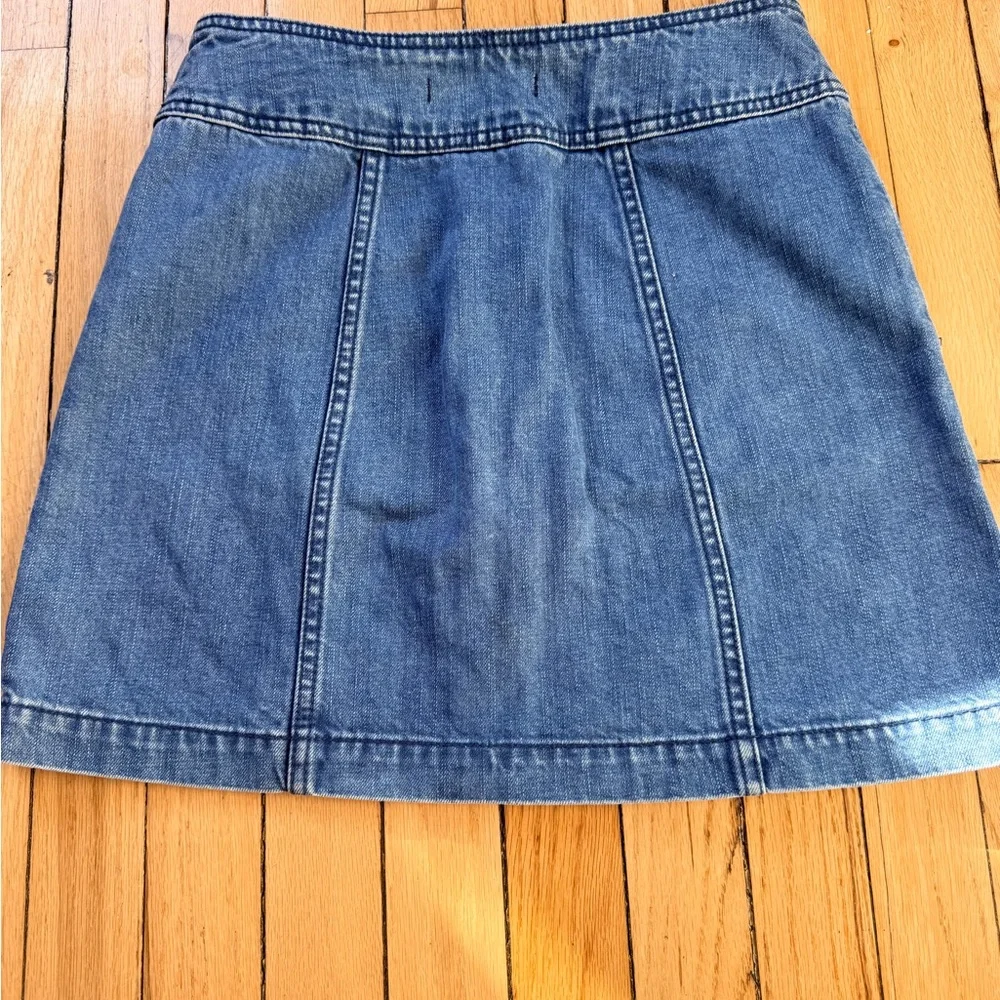 Free People A-line denim Mini skirt  Sz 2